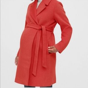 ⭐️ • Maternity Wool Wrap Coat • small